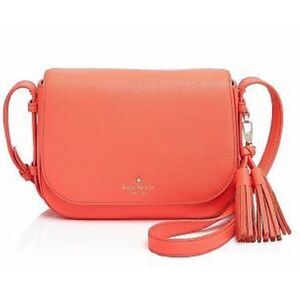 Kate Spade Orchard Street pebbled leather coral crossbody bag